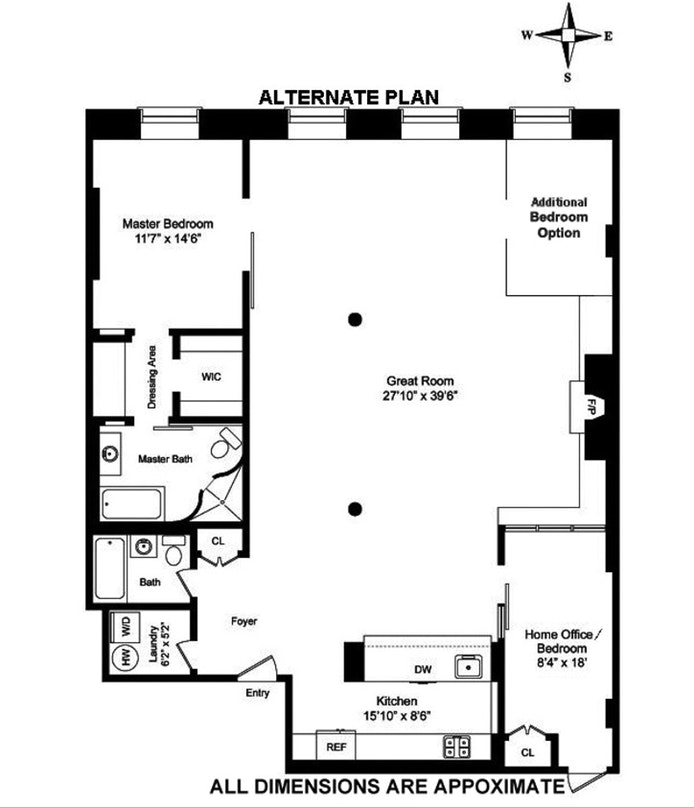 Floorplan for 142 Duane Street, 4A