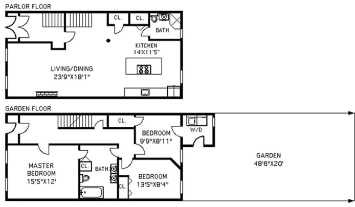 Floorplan for 233 Madison Street, 1