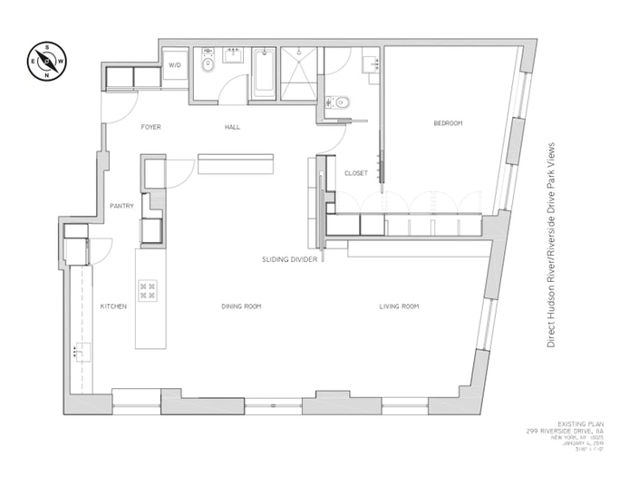 Floorplan for 299 Riverside Drive, 11A