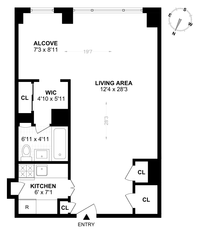 Floorplan for 79 West 12th Street, 8C