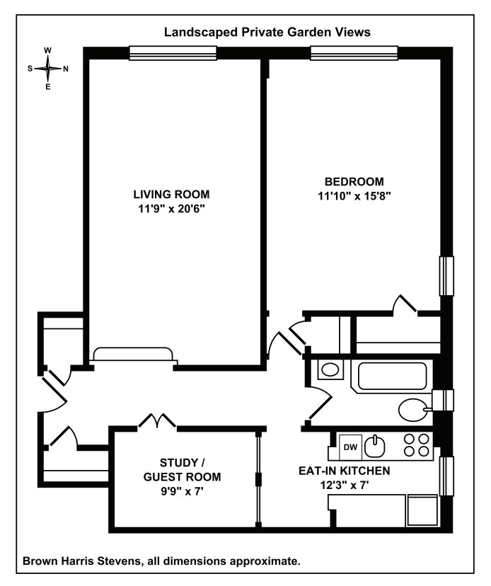 Floorplan for 255 West 23rd Street, 4CE