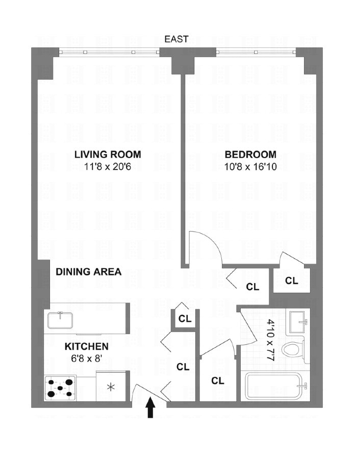 Floorplan for 30 West 63rd Street, 9T