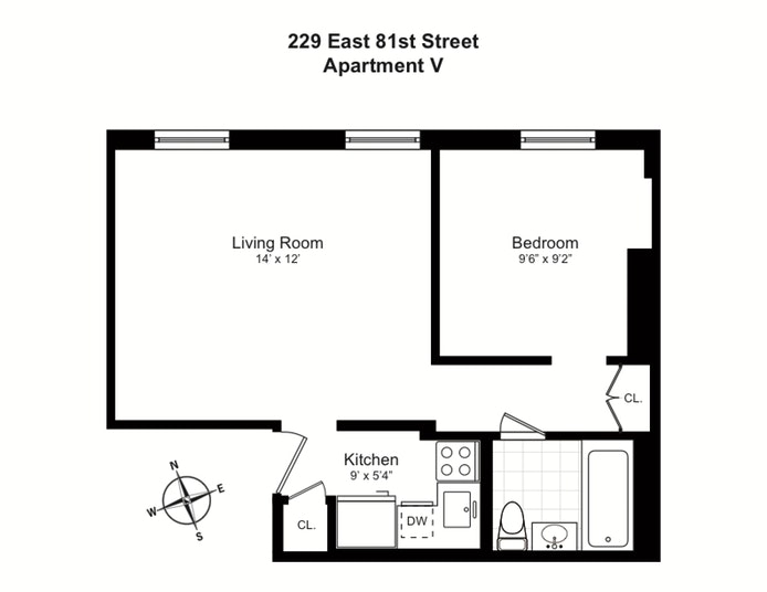 Floorplan for 229 East 81st Street, V