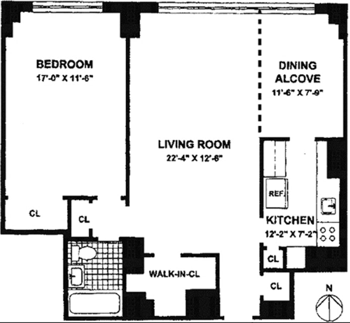 Floorplan for 142 West End Avenue, 9L
