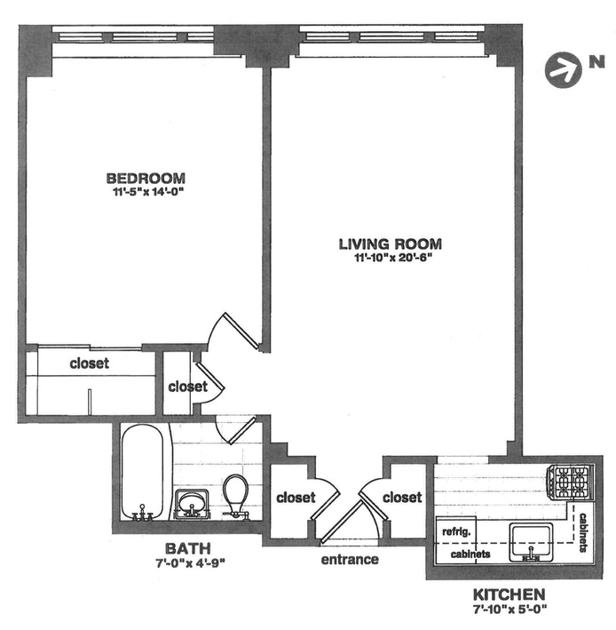 Floorplan for 250 East 39th St, 3B