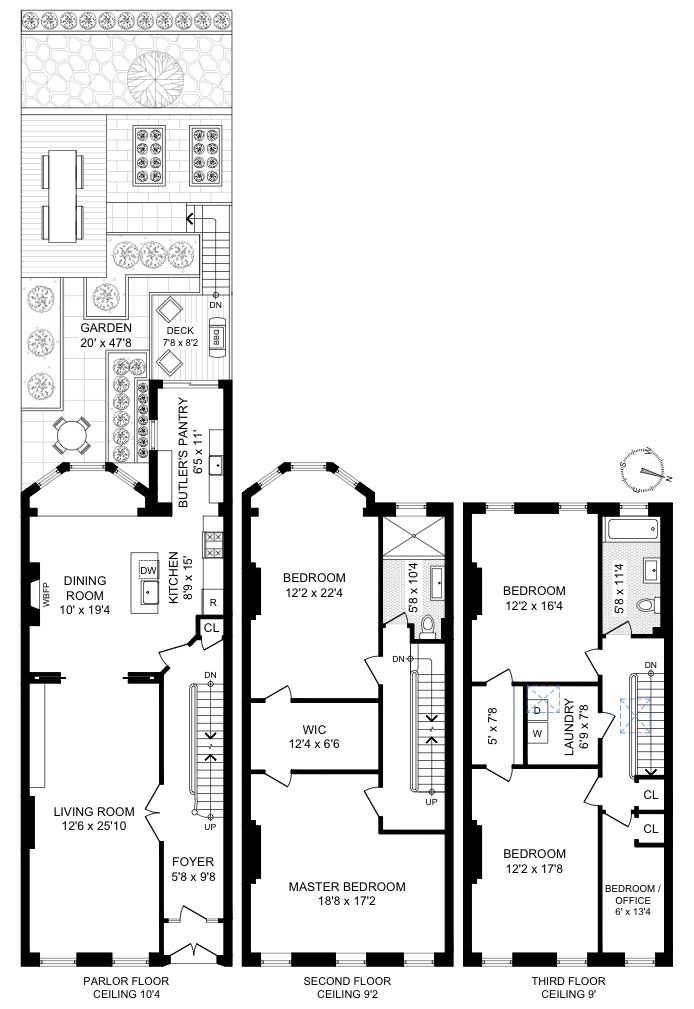 Floorplan for 406 Grand Avenue, TRIPLEX