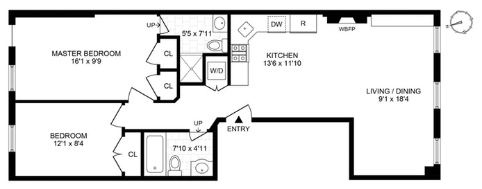 Floorplan for 41 Park Place, 3