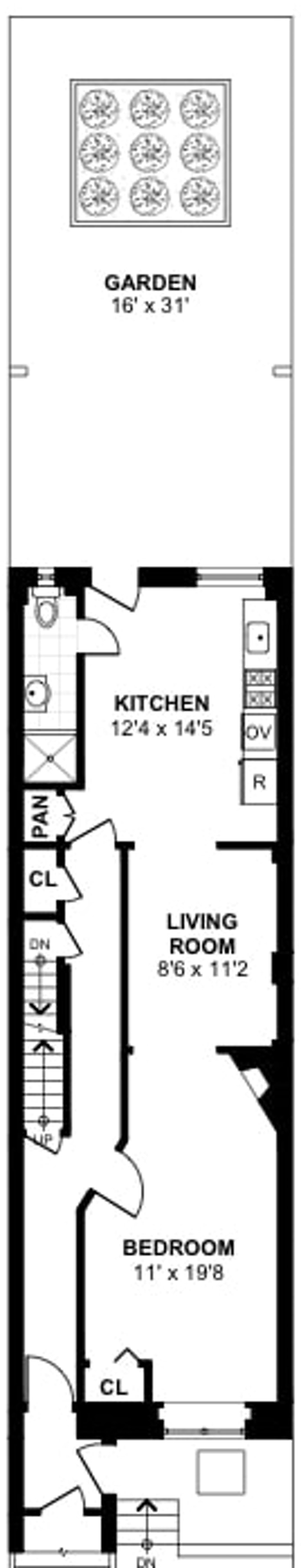 Floorplan for 4 First Place, 1