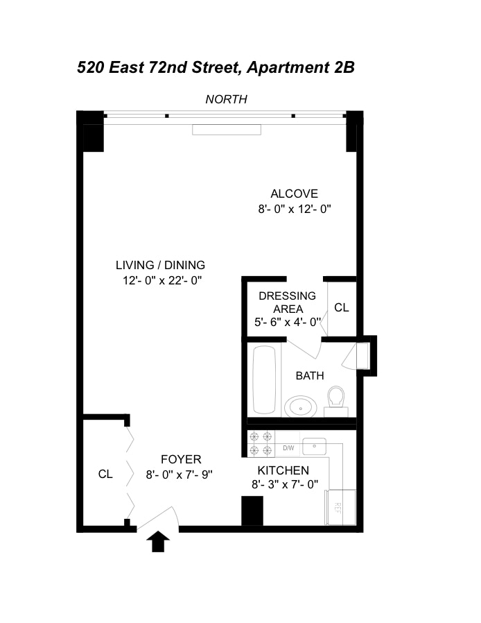 Floorplan for 520 East 72nd Street, 2B