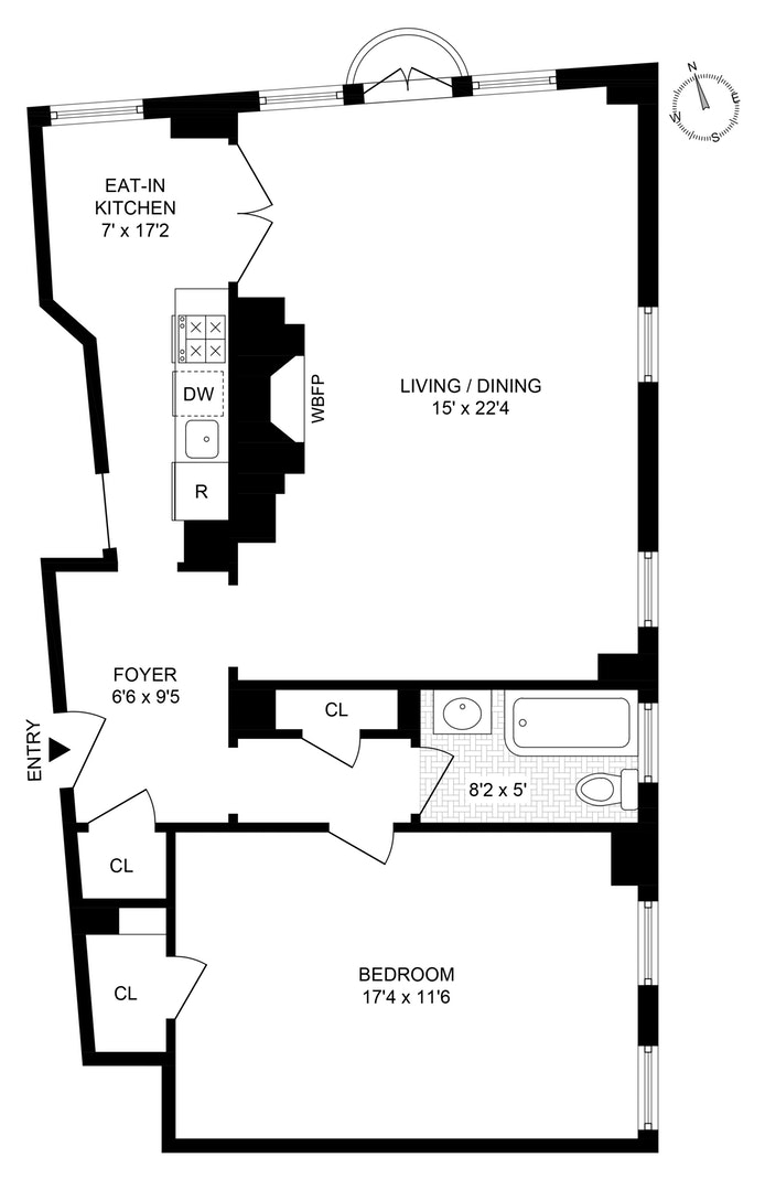 Floorplan for 26 East 10th Street, 6F