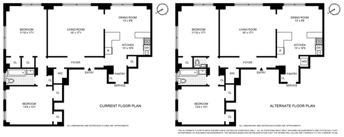 Floorplan for 617 West End Avenue, 6A