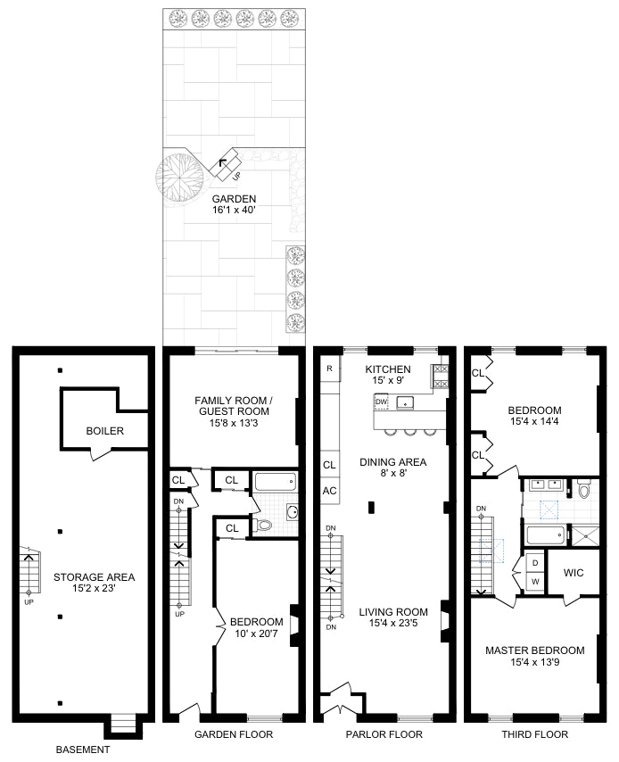 Floorplan for 412 Sackett Street