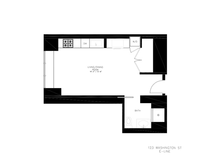 Floorplan for 123 Washington Street, 25E