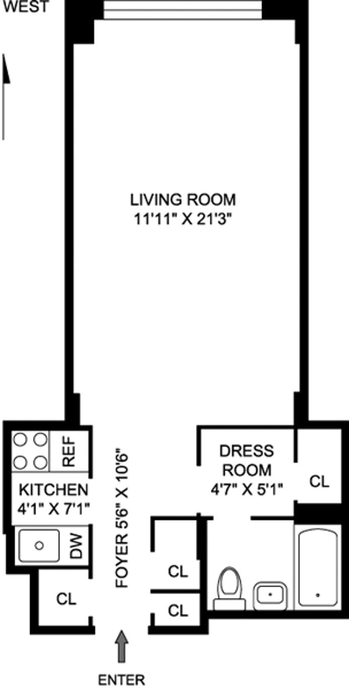 Floorplan for 240 East 76th Street, 16U