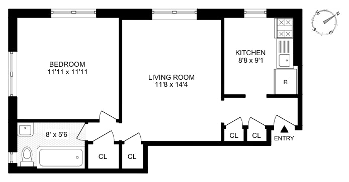 Floorplan for 673 41st Street, 14