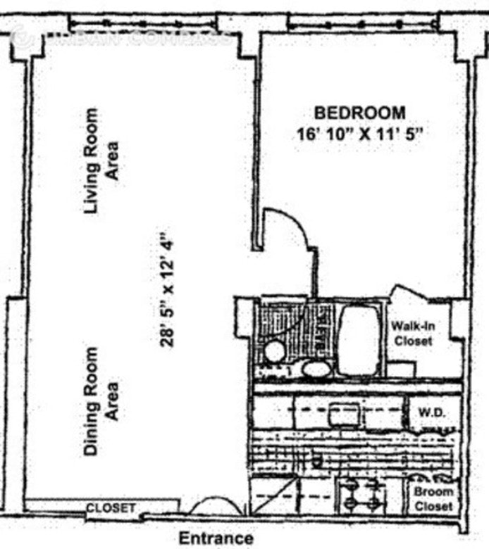Floorplan for 344 West 23rd Street, 5B