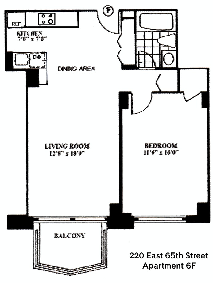 Floorplan for 220 East 65th Street, 6F