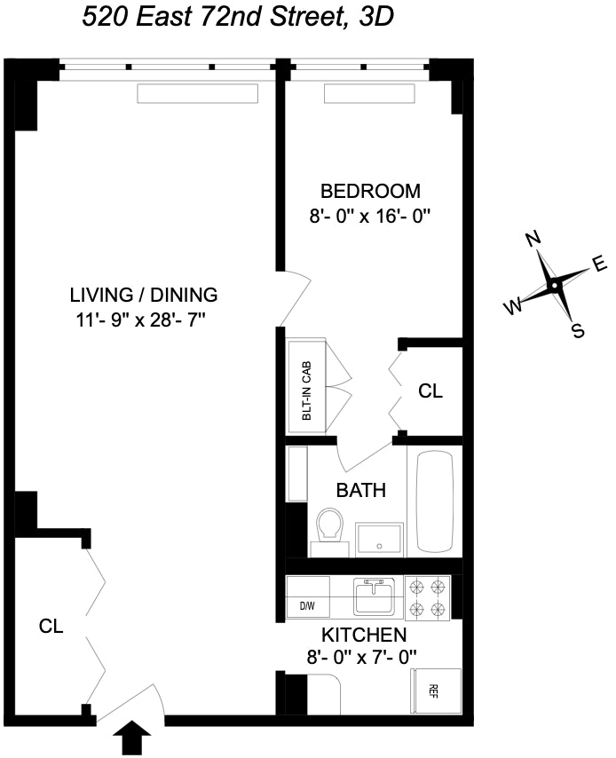 Floorplan for 520 East 72nd Street, 3D
