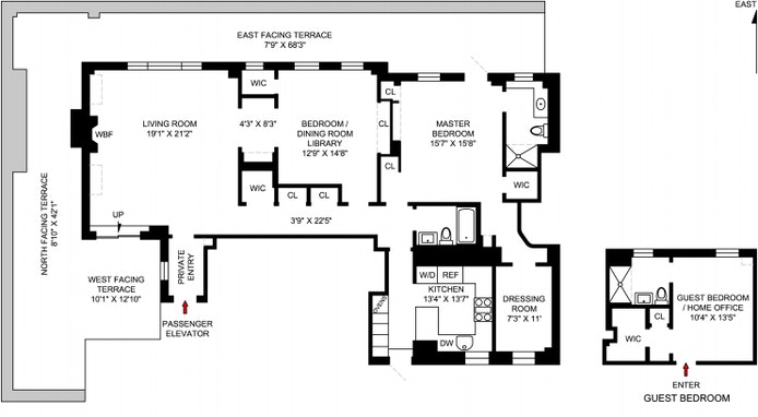 Floorplan for 30 Sutton Place, PHC