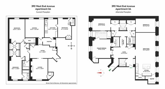 Floorplan for 390 West End Avenue, 3A
