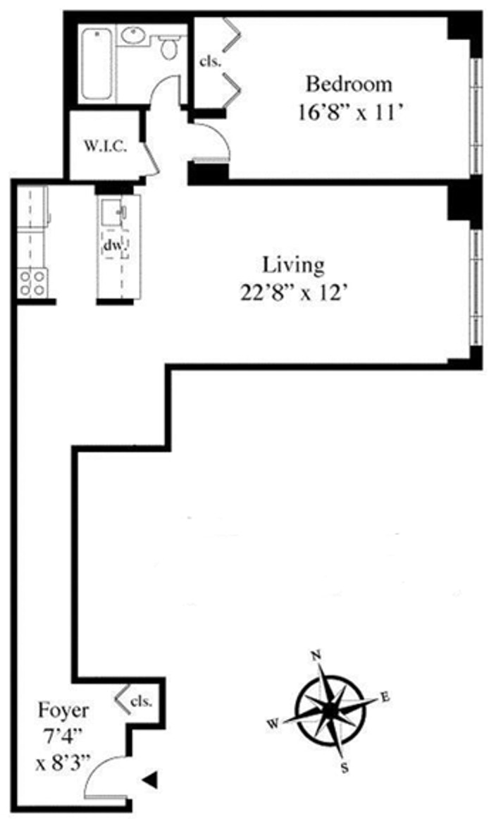 Floorplan for 1 Irving Place, U8L