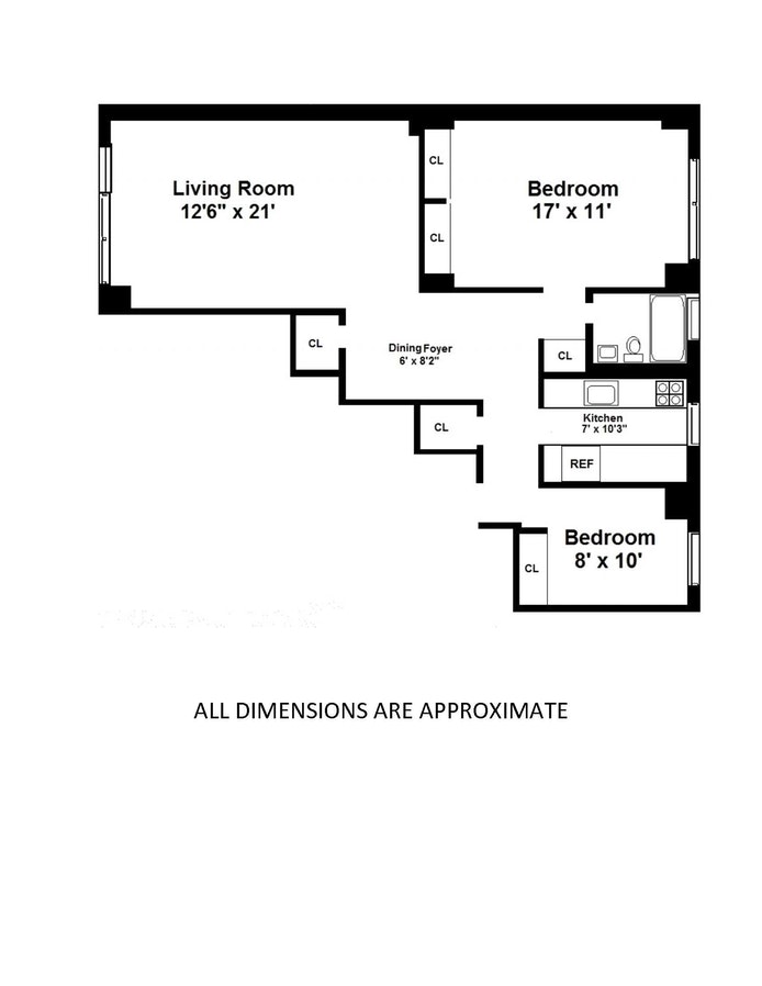 Floorplan for 301 East 87th Street, 10A