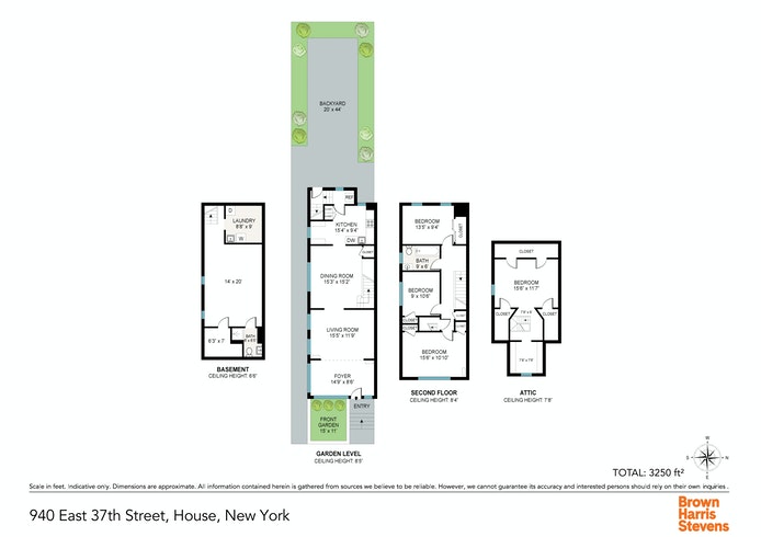 Floorplan for 940 East 37th Street