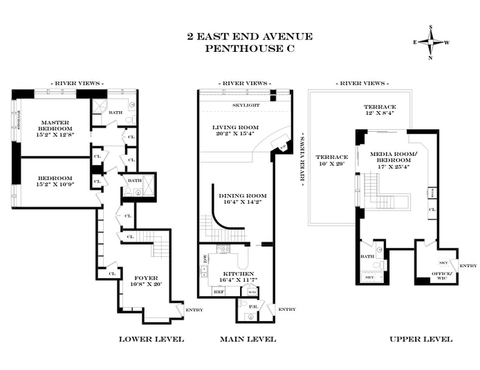 Floorplan for 2 East End Avenue, PHC