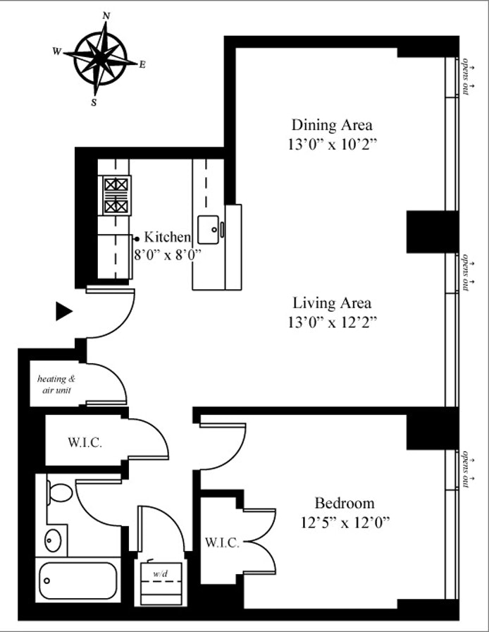 Floorplan for 505 Greenwich Street, 2F