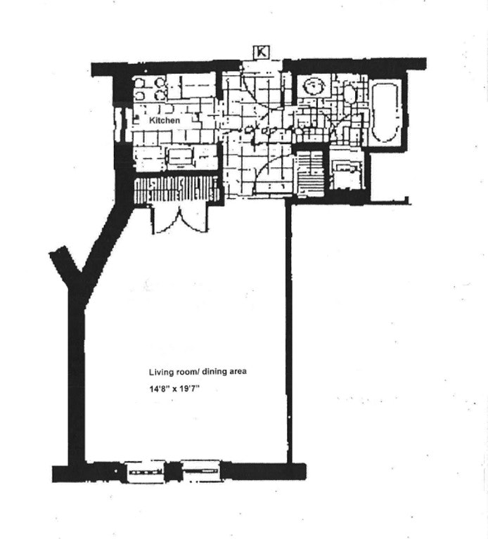 Floorplan for 2098 Frederick Douglass, 4K