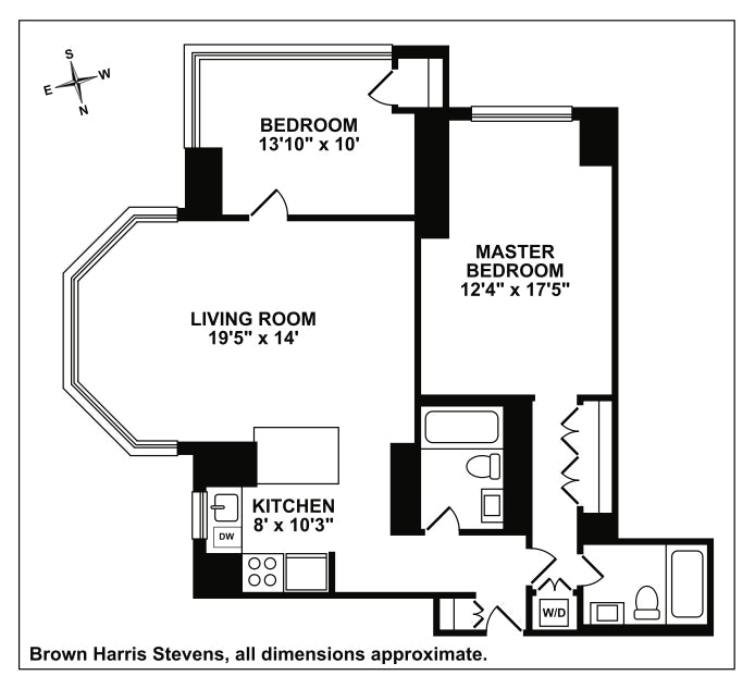 Floorplan for 301 West 57th Street, 27D