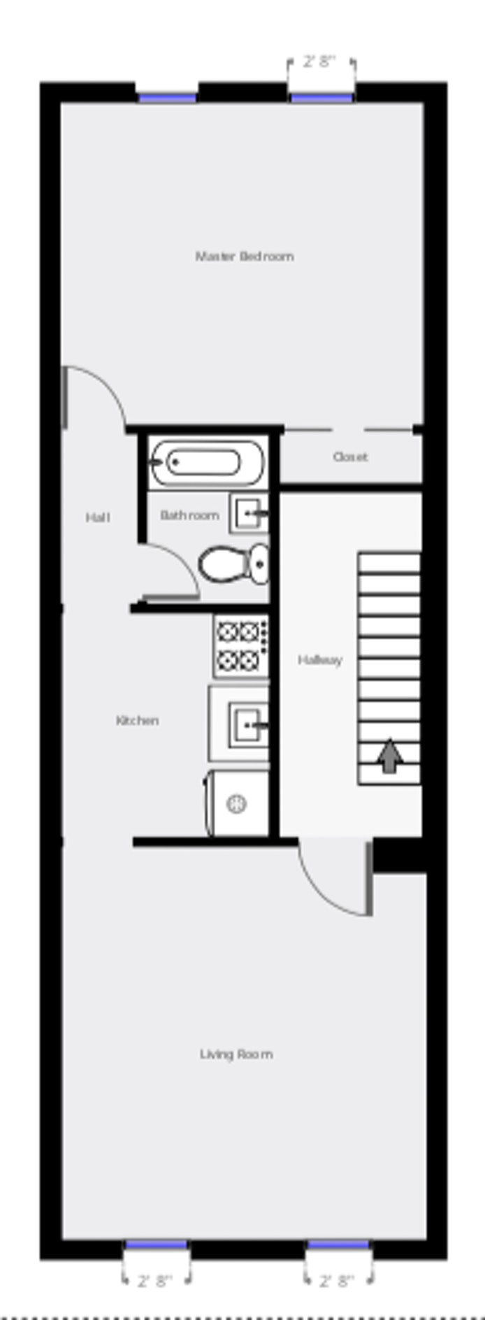 Floorplan for 4 First Place, 3