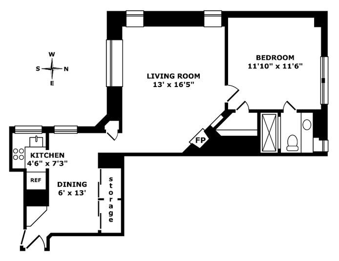 Floorplan for 71 East 77th Street, 8D