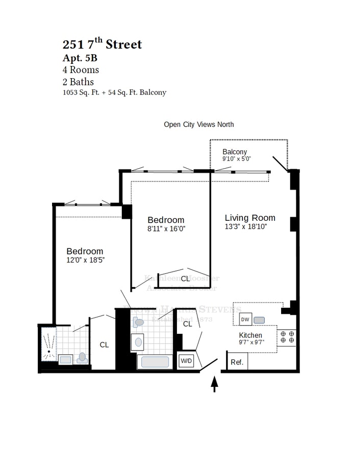 Floorplan for 251 7th Street, 5B