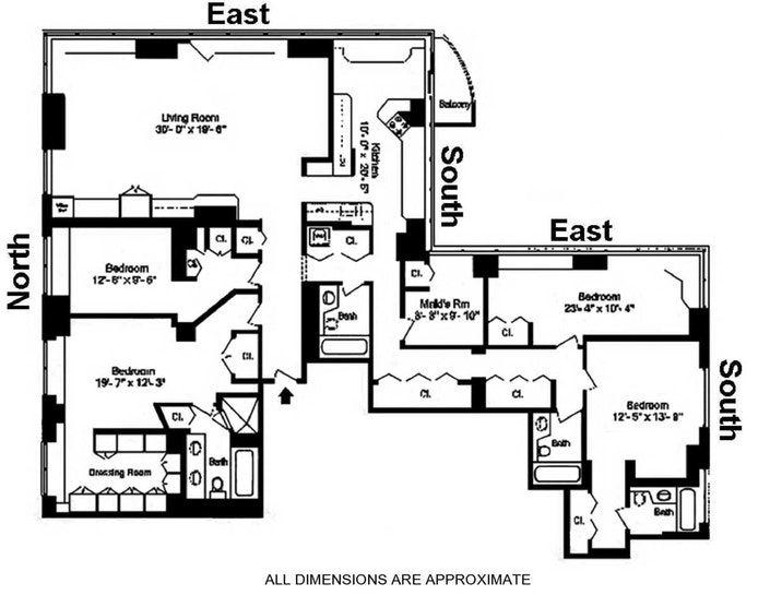 Floorplan for 300 East 85th Street, 2705