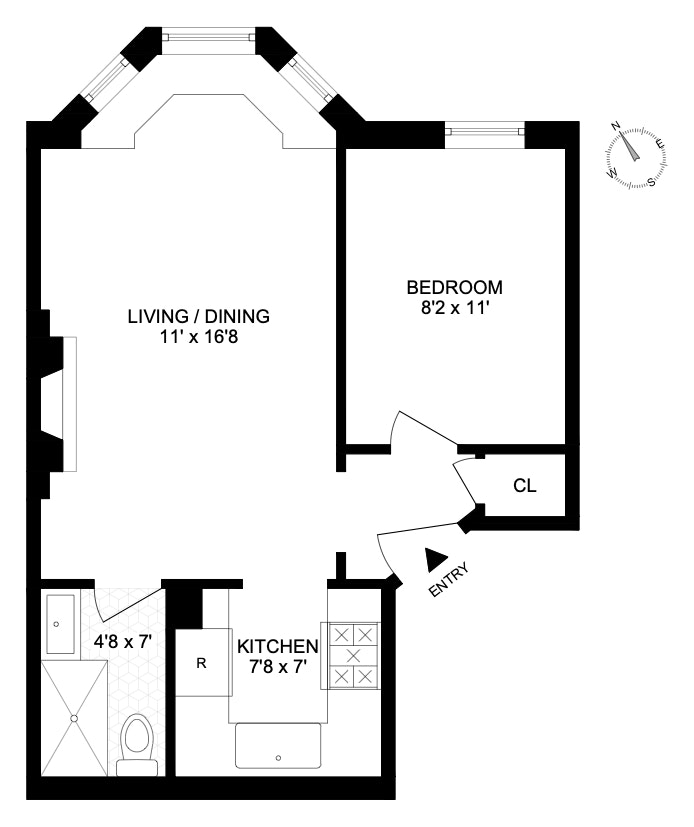 Floorplan for 296 Garfield Place, 3F