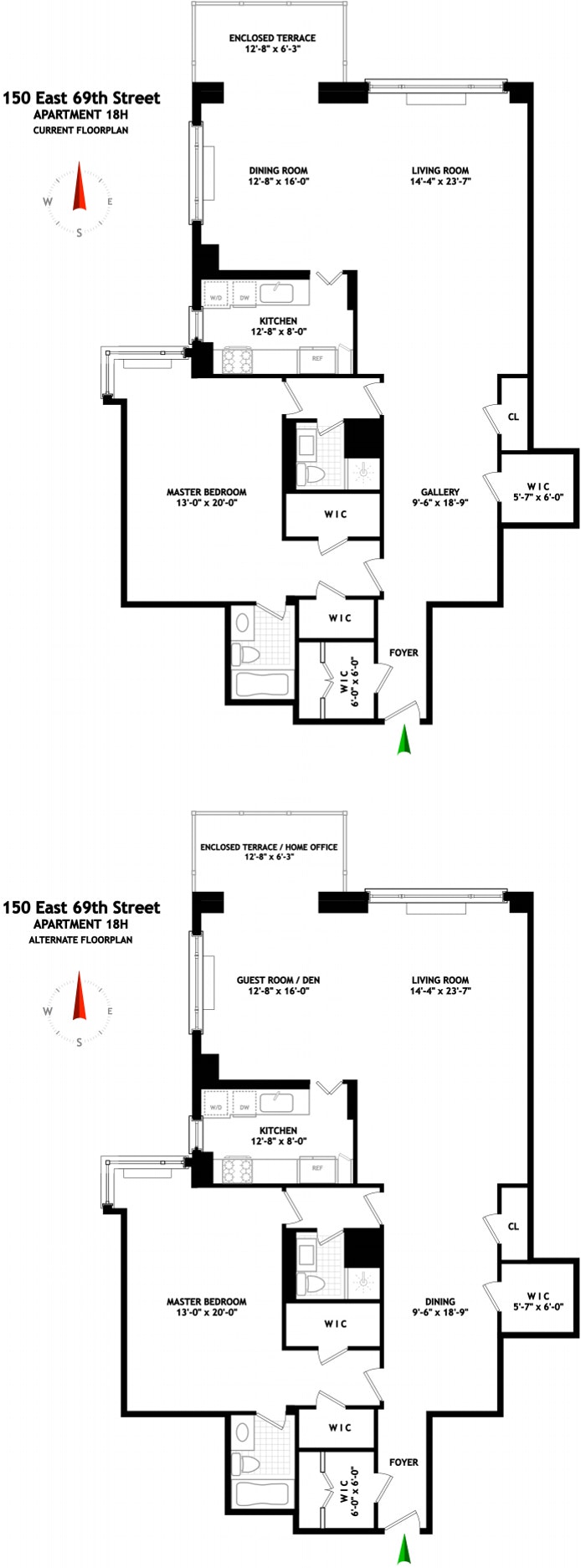 Floorplan for 150 East 69th Street, 18H