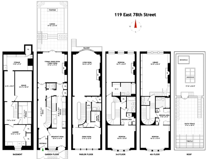 Floorplan for 119 East 78th Street