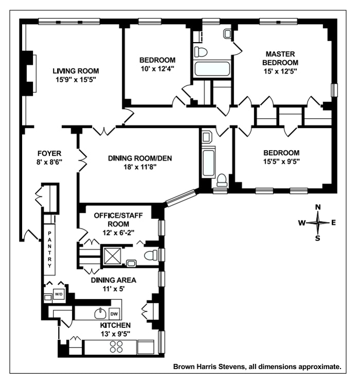 Floorplan for 108 East 82nd Street, 5A