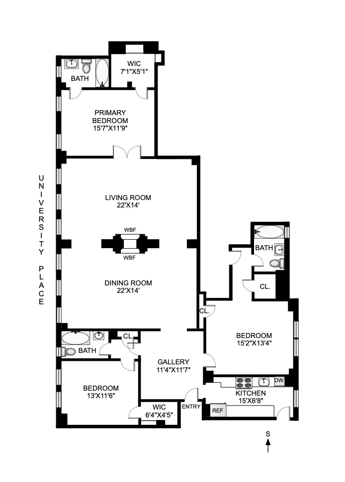 Floorplan for 26 East 10th Street, 4C