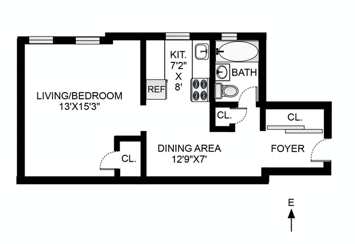 Floorplan for 425 Prospect Place, 5F