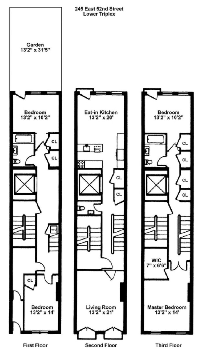 Floorplan for 245 East 52nd Street, GARDEN