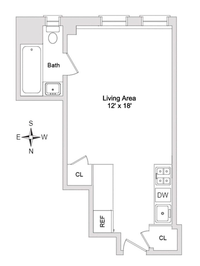 Floorplan for 310 Riverside Drive, 712