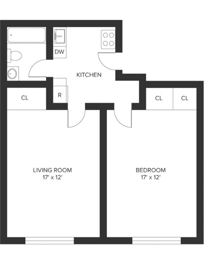 Floorplan for 240 East 30th Street, BA