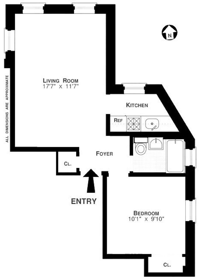 Floorplan for 49 Morton Street, 5B