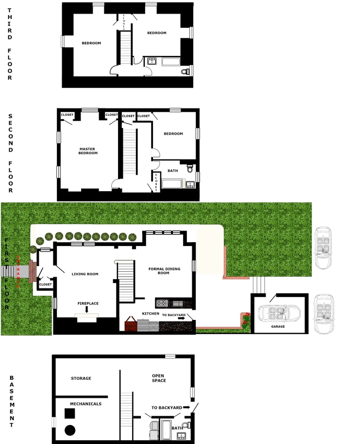 Floorplan for 34 -40 85th Street