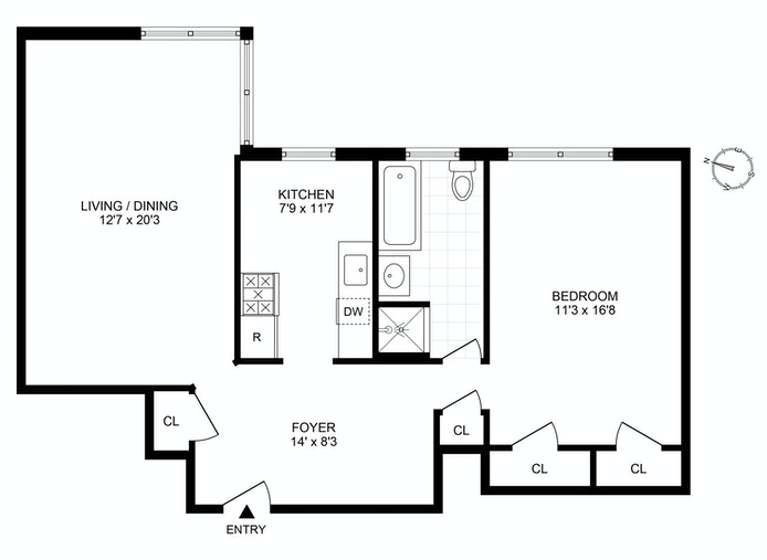 Floorplan for 235 Lincoln Place, 5H
