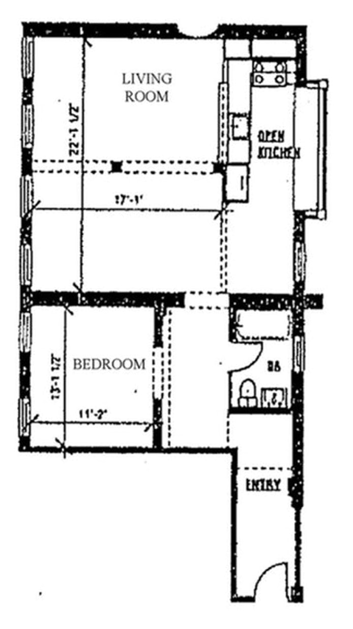Floorplan for 62 Beach Street, 3F