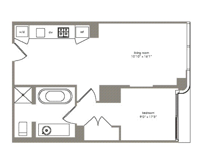 Floorplan for 340 East 23rd Street, 15F