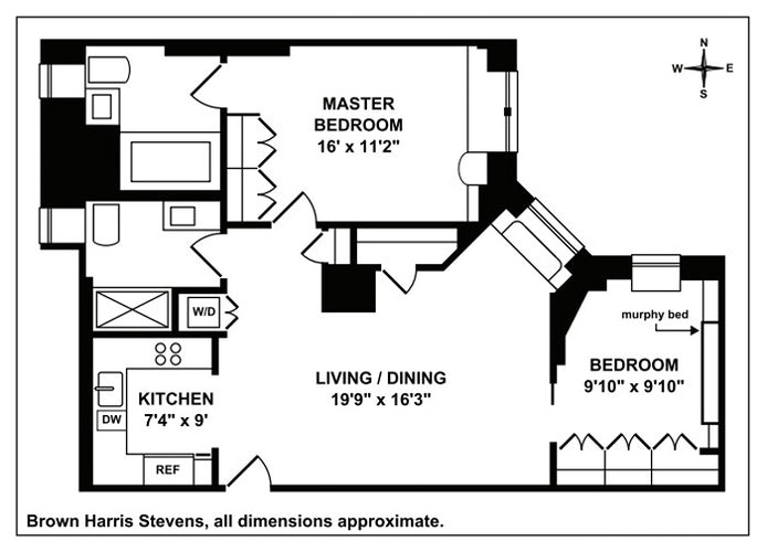 Floorplan for 219 West 81st Street, 5G